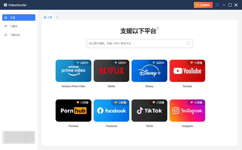 VideoHunter 主介面