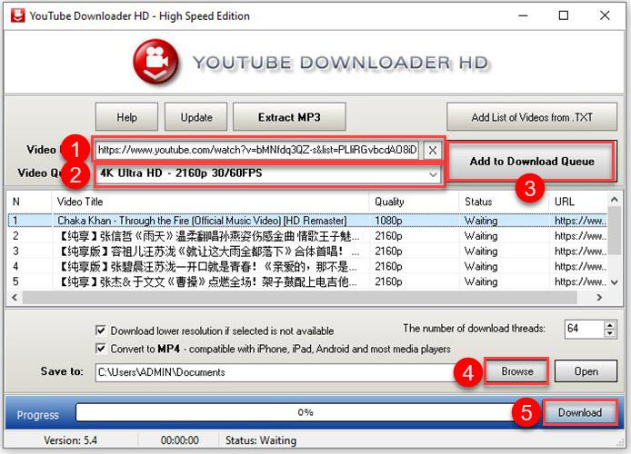 YouTube Downloader HD 使用教程