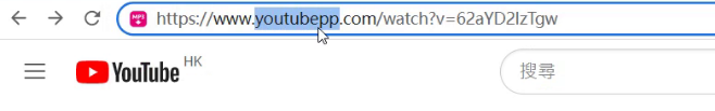到 youtube.com 網址後加上「pp」